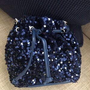 Limited Too Blue Sequin Mini Bag